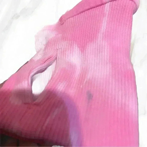 Lululemon Scuba casual full zip personalized tie-dye pink long sleeve hoodie 6 - Picture 3 of 3